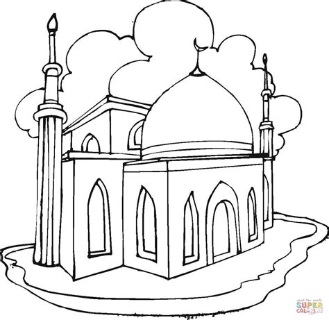 Masjid Nabawi Coloring Pages