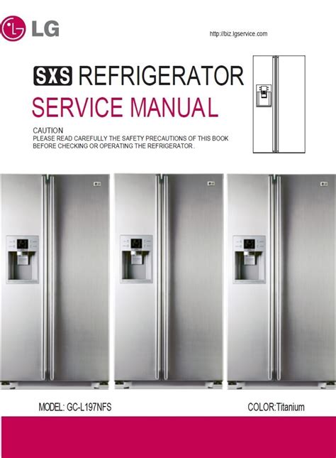 LG GC L197NFS Side by Side Refrigerator Service Manual - serviceandrepair