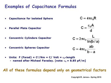 What Is Capacitor Formula