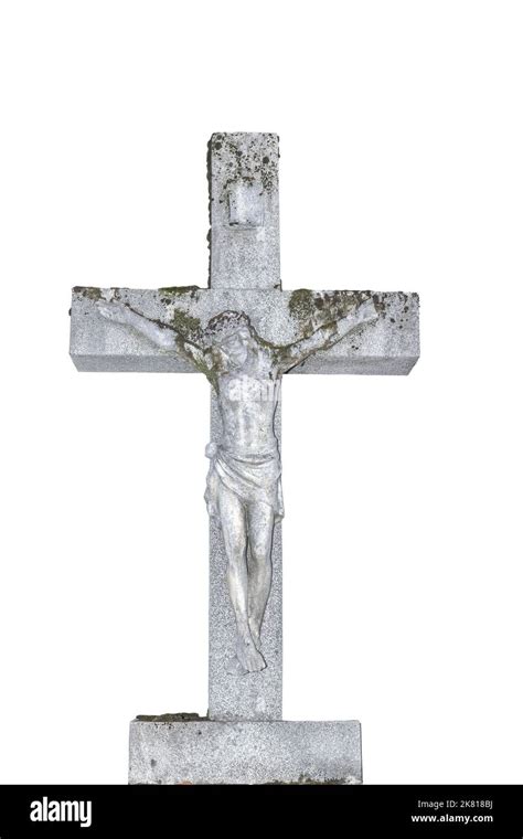 Jesus Christ on the cross sculpture Stock Photo - Alamy