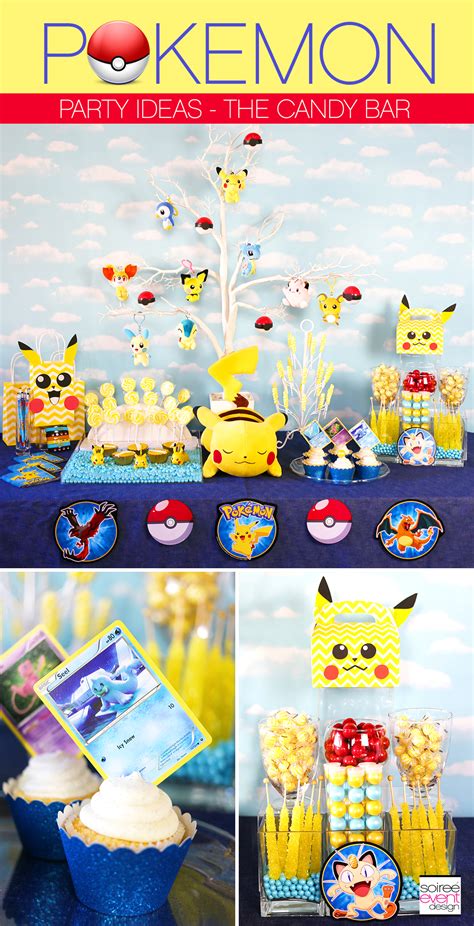 Pokemon Party Ideas - How To Set Up A Pokemon Candy Bar! - Soiree Event Design