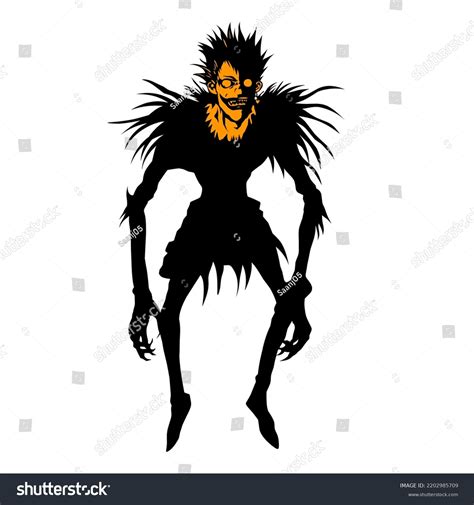 Death Note Monster Ryuk Vector Illustration Stock Vector (Royalty Free ...