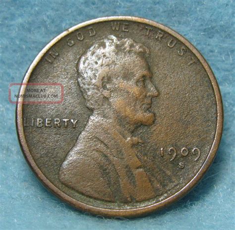 1909 - S Lincoln Wheat Penny Vf