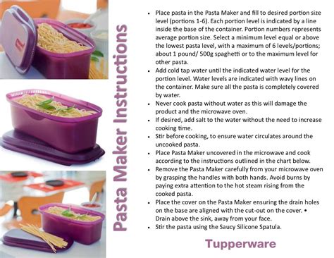 Tupperware Breakfast Maker Recipe, Tupperware Recipes, Microwave Pasta, Pasta Cookers ...