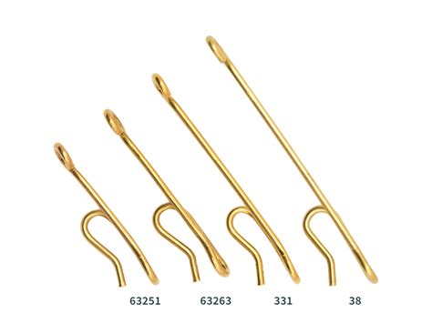 Long Stem Brass Sew on Curtain Hooks - Hunter & Hyland