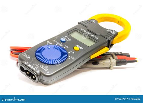 Electric Digital Multimeter. Stock Image - Image of electricity, probe: 96747817