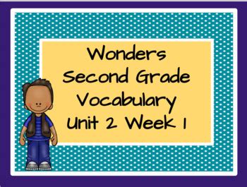 Wonders Second Grade Vocabulary Powerpoint Slideshow Unit 2 Week 1