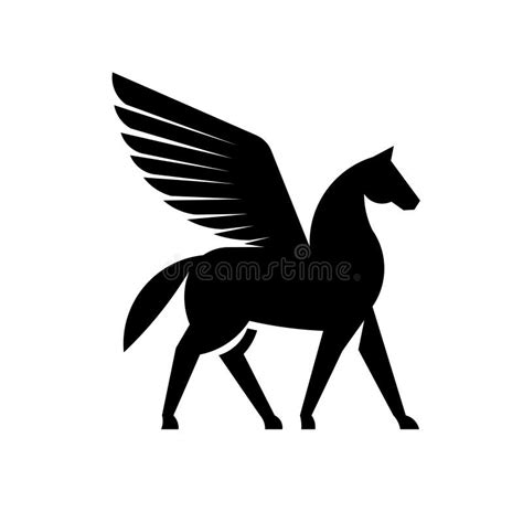 Pegasus Logo With Stars Vector Stock Vector - Illustration of beautiful ...