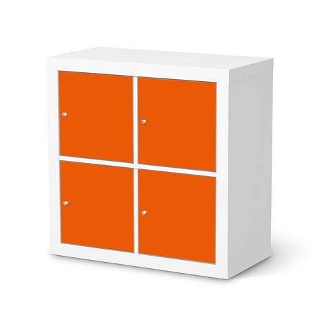 Klebefolie für Möbel IKEA Kallax Regal 4 Türen - Design: Orange Dark | creatisto | Reviews on ...