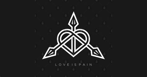 Love Is Pain - Love Pain Suffer Lover Heart Spear - Posters and Art ...