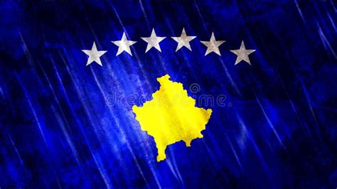 Kosovo Flag stock illustration. Illustration of base - 153806813