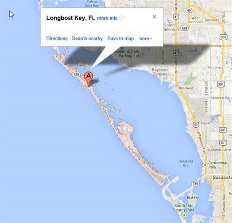 Map of Longboat Key Florida