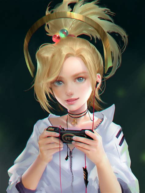 ArtStation - Mercy fan art 2, YI SUI | Overwatch, Overwatch fan art ...