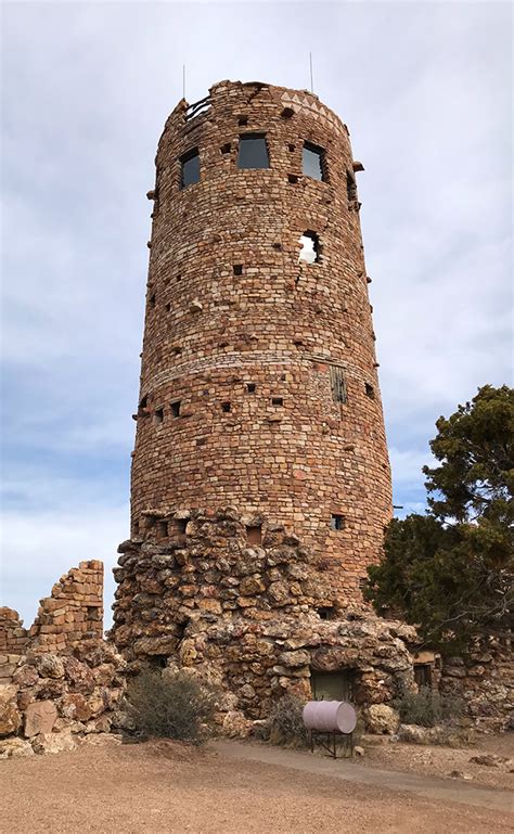 Desert View Watchtower On The Grand Canyon's South Rim