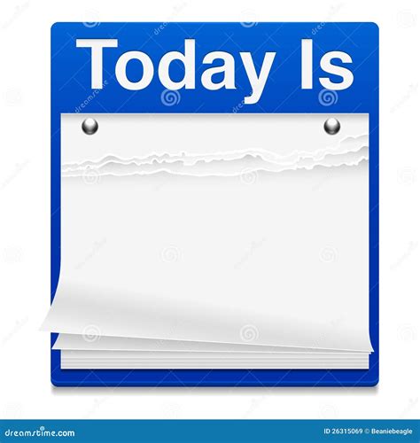 Today Is The Day Calendar Stock Image | CartoonDealer.com #26789161