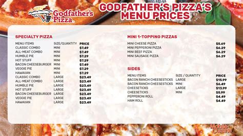 Godfather's Pizza Menu Prices + New Coupons (2024)