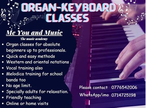 Organ – Keyboard Class (Home visit or Online) | Music Instruments (Music) | Colombo