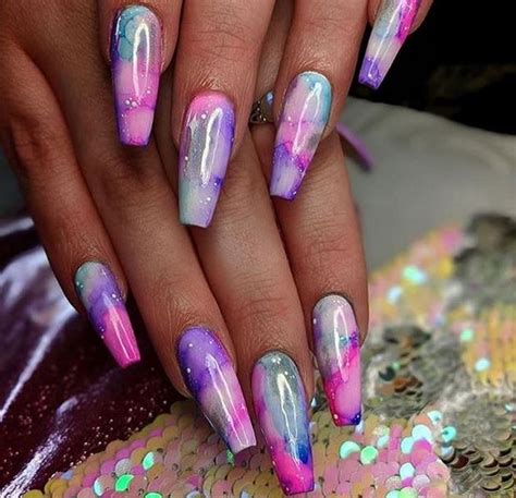 Tie-dye Nail Designs That We Love – Sparkly Polish Nails