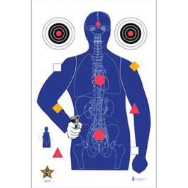 Action Target Law Enforcement 23" x 35" Silhouette B-21E Sheriff's Office Modified Target w ...
