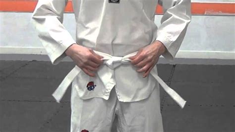 How To Tie Your Belt For Taekwondo | Taekwondo, Taekwondo belts ...