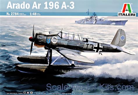 Italeri - "Arado" Ar 196 A-3 - plastic scale model kit in 1:48 scale ...