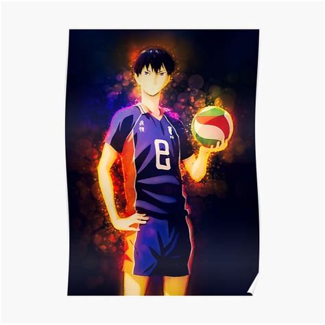 "Tobio Kageyama Haikyuu Anime Girl Drawing Fanart" Poster for Sale by ...