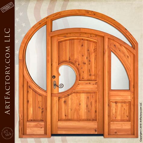 Art Deco Grand Entrance: Historically Inspired Fine Art Swirls Door Design