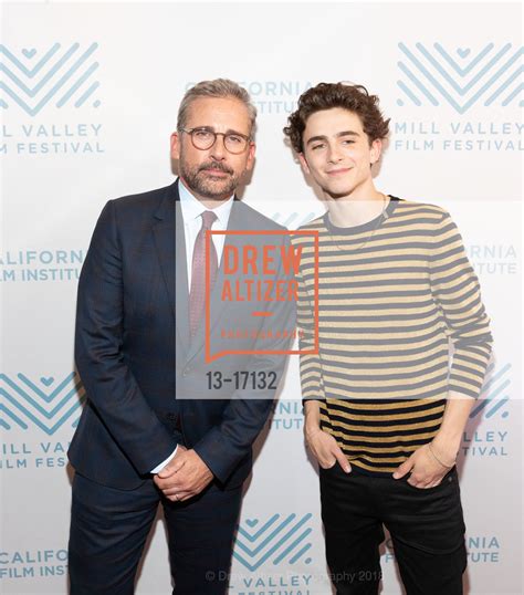 Steve Carell with Timothée Chalamet