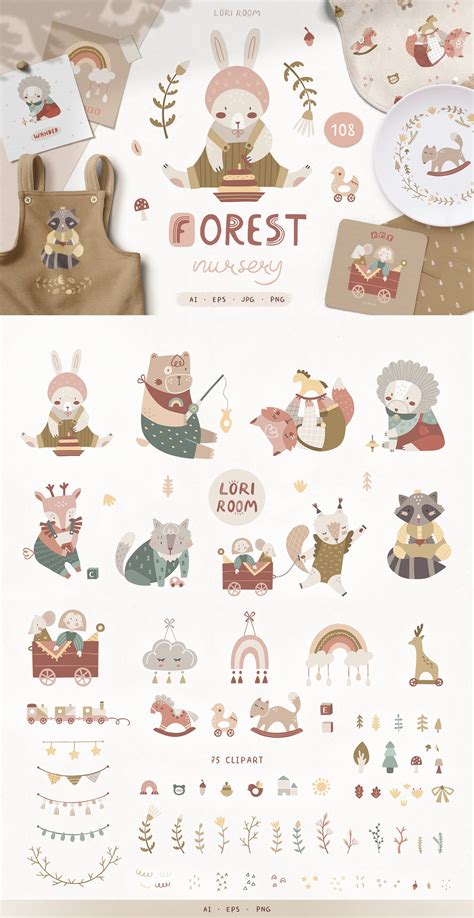 Forest Nursery - Woodland animals