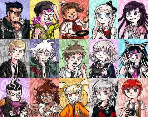 I drew the characters from Danganronpa 2: Goodbye Despair : r/danganronpa