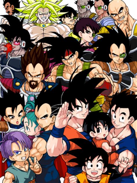 ALL Saiyans! - Dragon Ball Z Fan Art (35506288) - Fanpop