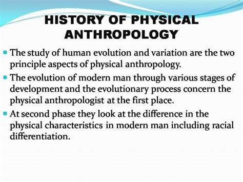 History of Physical/ Biological Anthropology- PPT - Forensics Digest