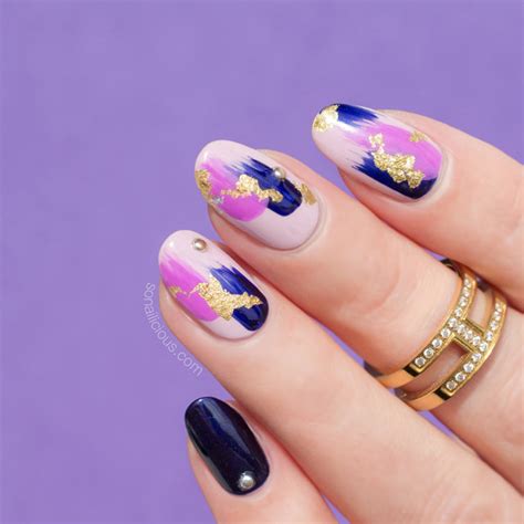 12 Brilliant Foil Nail Designs to Try This Weekend