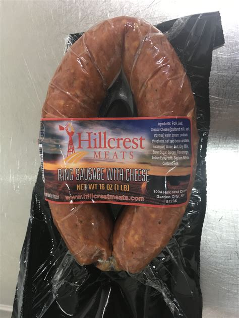 Ring Bologna with Cheese 1lb. – Hillcrest Meats