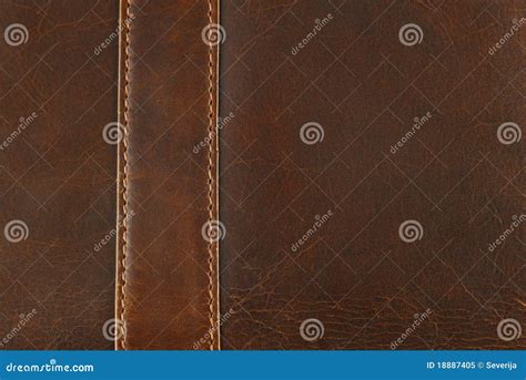 Leather with seam texture stock image. Image of rawhide - 18887405