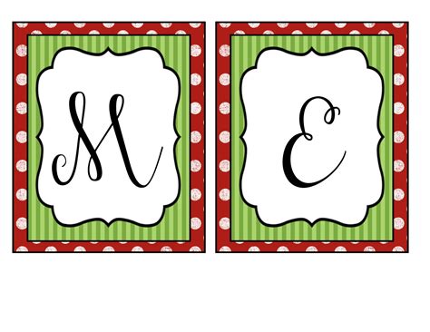 Printable Merry Christmas Banner Letters – BESTHOMISH