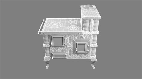 Beige Ceramic Wood Stove 3D model - TurboSquid 1984997