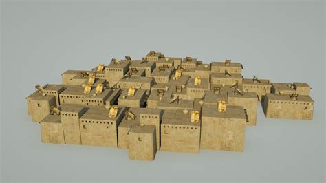 Prehistoric neolithic structures village model - TurboSquid 1716384