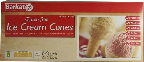 Amazon.com: Barkat Gluten Free Ice Cream Cones 60g : Grocery & Gourmet Food
