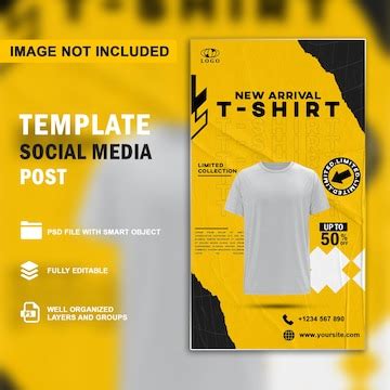 Premium PSD | T-shirt sale for social media instagram story or banner template design