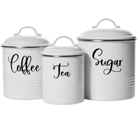 Buy Food Storage Containers Set with Lids, Farmhouse Home Kitchen Décor Rustic Vintage Canisters ...