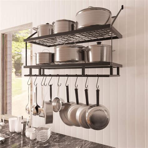 KES Kitchen Pan Pot Rack Wall | Kitchen Products For Small Spaces From Amazon | POPSUGAR Smart ...