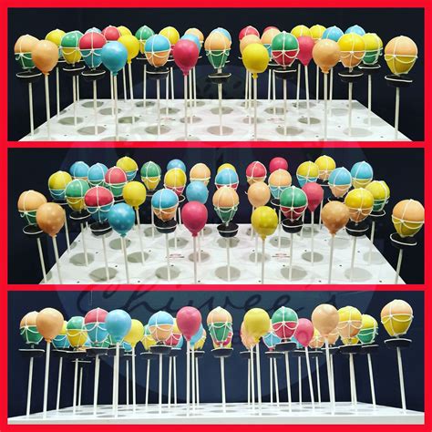 Hot air balloon cake pops Cakepops baby shower Hot Air Balloon Cake, Baby Shower Cake Pops ...