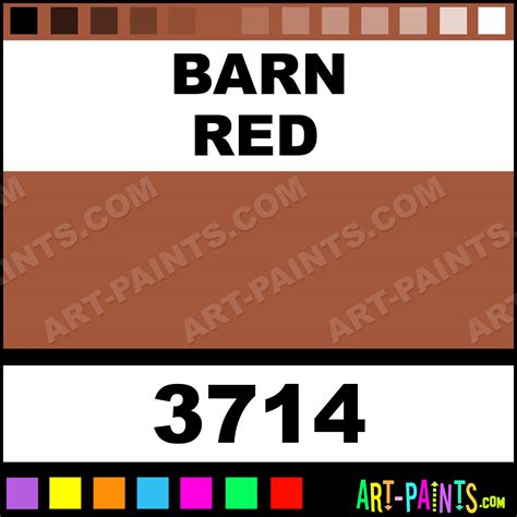 Barn Red Artists Paintstik Oil Paints - 3714 - Barn Red Paint, Barn Red Color, Shiva Artists ...