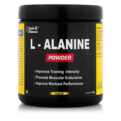 Healthvit Fitness L-Alanine Powder 100GMS. Medindia e-commerce | Health Products | Herbal ...