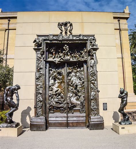 Auguste Rodin - The Gates of Hell at Rodin Sculpture Garden Stanford University California - a ...