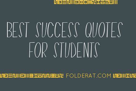 Best Success Quotes For Students | FolderAt