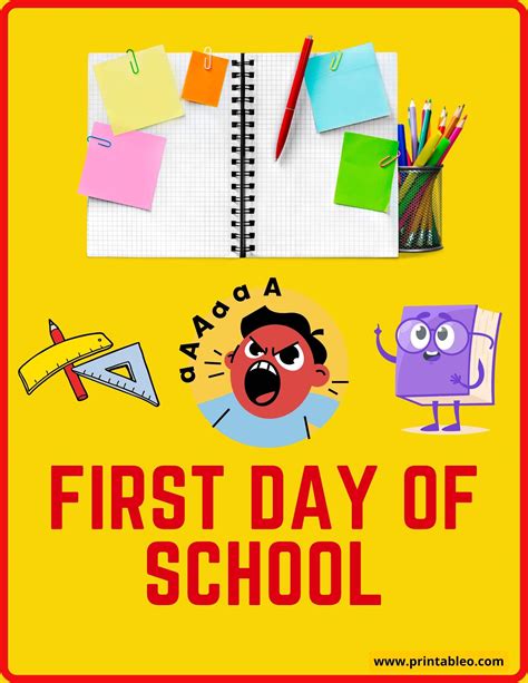 32+ First Day Of School Signs | FREE Printable PDFs