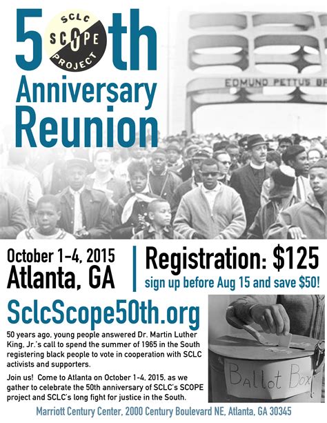 Veterans of the Civil Rights Movement -- SCLC/SCOPE 50th Anniversary Reunion