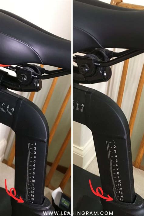 remote-peloton-bike-fitting-seat-before-and-after - Leah Ingram